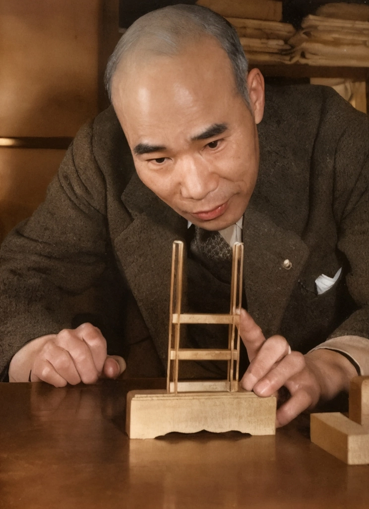 「三島徳七」 田村茂 | AIカラー化