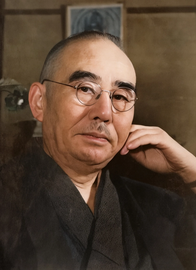 「石橋湛山」 田村茂 | AIカラー化