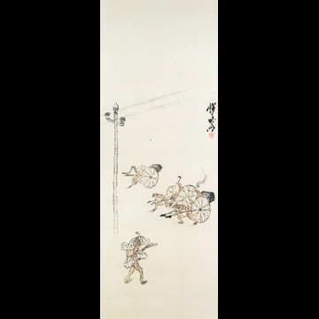 「町の蛙たち」 河鍋暁斎 （1871-89年）