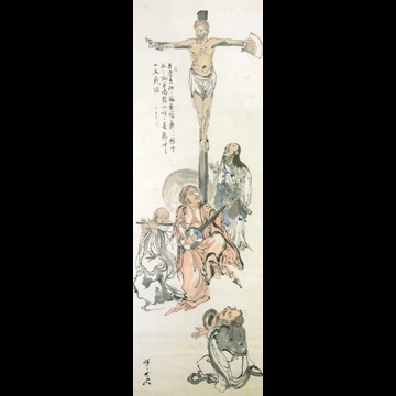 「五聖奏学図」 河鍋暁斎 （1871-89年）