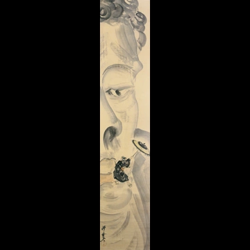 「大仏と助六」 河鍋暁斎 （1871-89年）