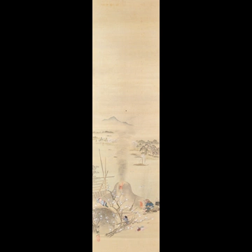 「隅田川今戸瓦焼き」 河鍋暁斎 （1871年）