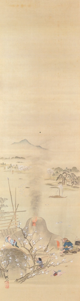 「隅田川今戸瓦焼き」 河鍋暁斎 （1871年） | これぞ暁斎！ ゴールドマンコレクションより