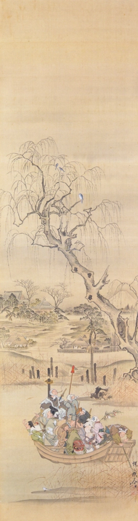 「隅田川渡し」 河鍋暁斎 （1871年） | これぞ暁斎！ ゴールドマンコレクションより