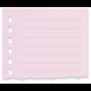 6種類の破った罫線ありのメモ用紙の背景イラストとベクター