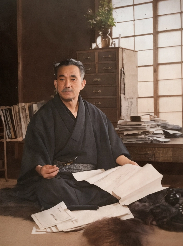 「鈴木茂三郎」 田村茂 | AIカラー化