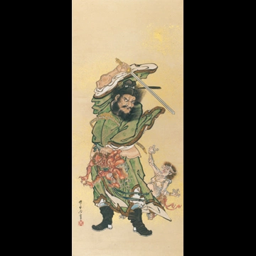 「鍾馗と鬼」 河鍋暁斎 （1882年）