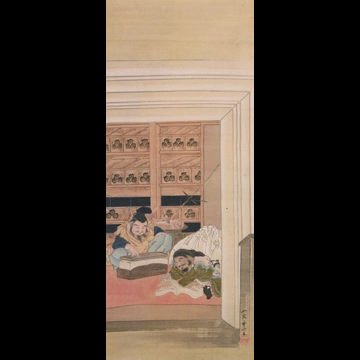 「大黒恵比寿 宝の蔵」 河鍋暁斎 （1885-1889年）