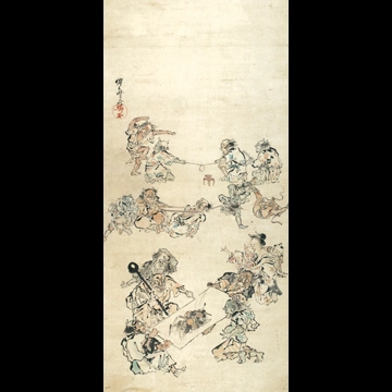 「鬼の集い」 河鍋暁斎 （1871-89年）