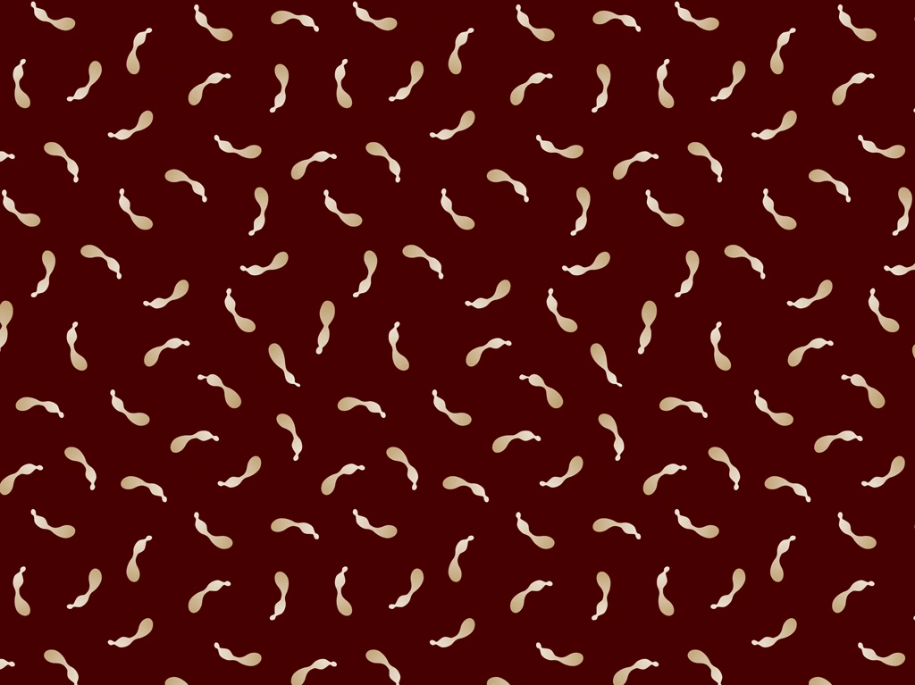 6種類の瓢箪柄模様の背景イラストとベクター | 金色と赤色