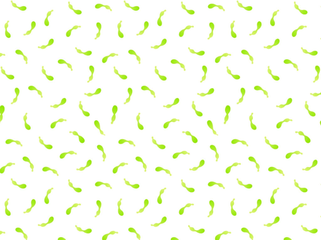 6種類の瓢箪柄模様の背景イラストとベクター | 黄緑色と白色