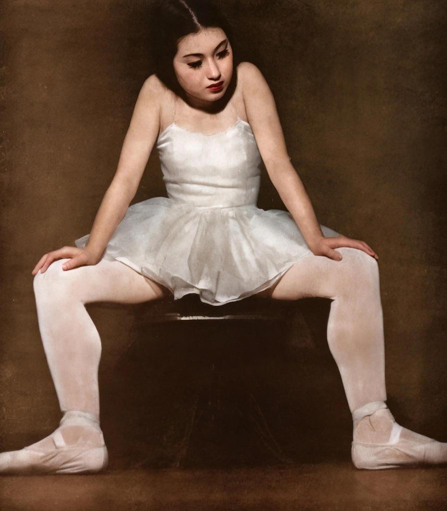 「バレーの踊り子」 羽田敏雄 | AIカラー化