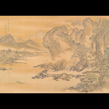 「中国山水図」 河鍋暁斎 （1871年）