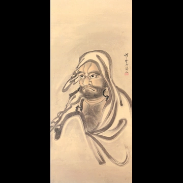 「半身達磨」 河鍋暁斎 （1885年）