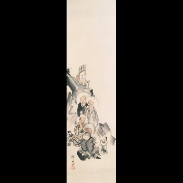 「十六羅漢」 河鍋暁斎 （1871-89年）