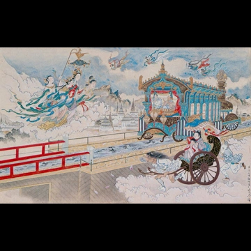 「地獄極楽めぐり図」 河鍋暁斎 （1869-1872年）