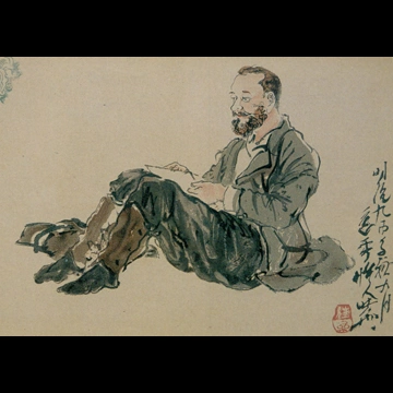 「レガメ像」 河鍋暁斎 （1880年）