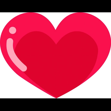 6種類のハートのイラストとベクター