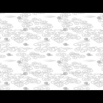 6種類の雲柄模様の背景イラストとベクター