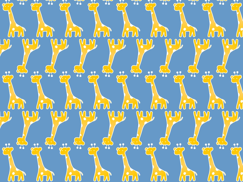 6種類のキリン柄の背景イラストとベクター | 灰青色