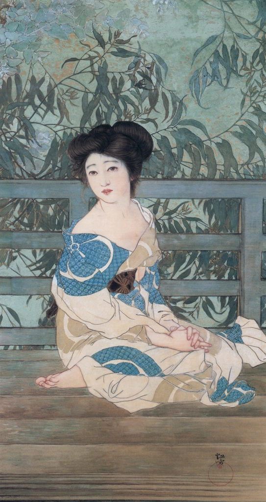 「浴後」 北野恒富 （1912年） | 北野恒富展 東京ステーションギャラリーより