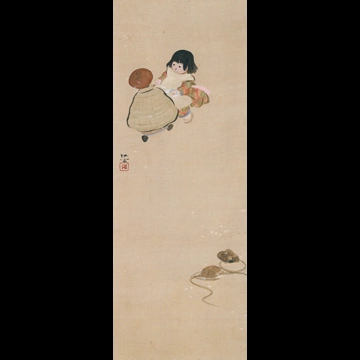 「あそび」 北野恒富