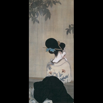 「五月雨」 北野恒富 （1916年）