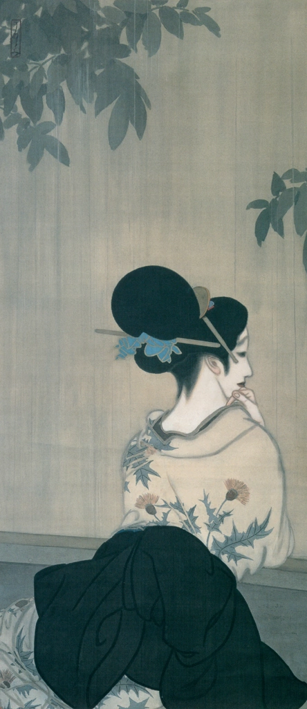 「五月雨」 北野恒富 （1916年） | 北野恒富展 東京ステーションギャラリーより
