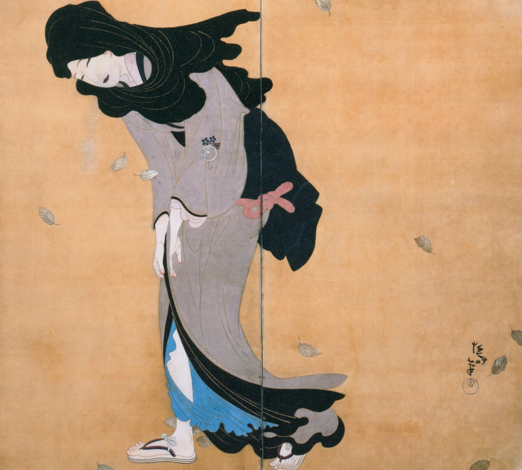 「風」 北野恒富 （1917年） | 没後70年 北野恒富展より