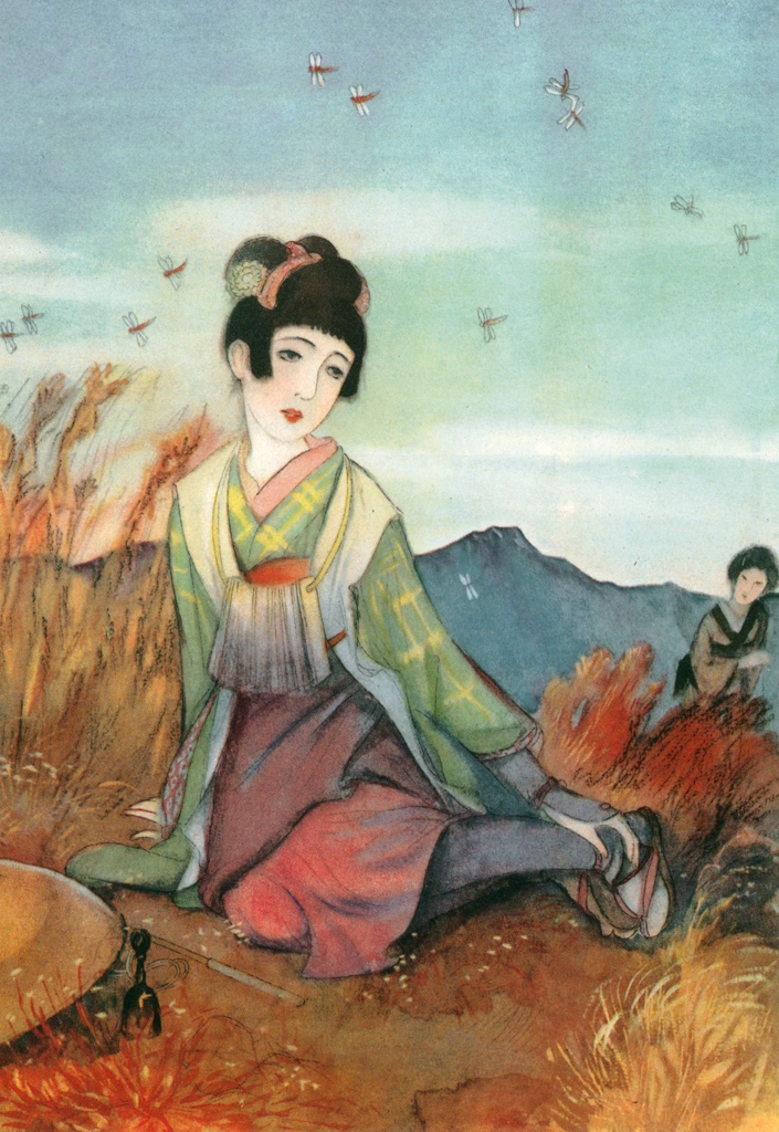 「巡礼おつる （少女倶楽部より）」 須藤しげる （1930年） | 須藤しげる抒情画集より