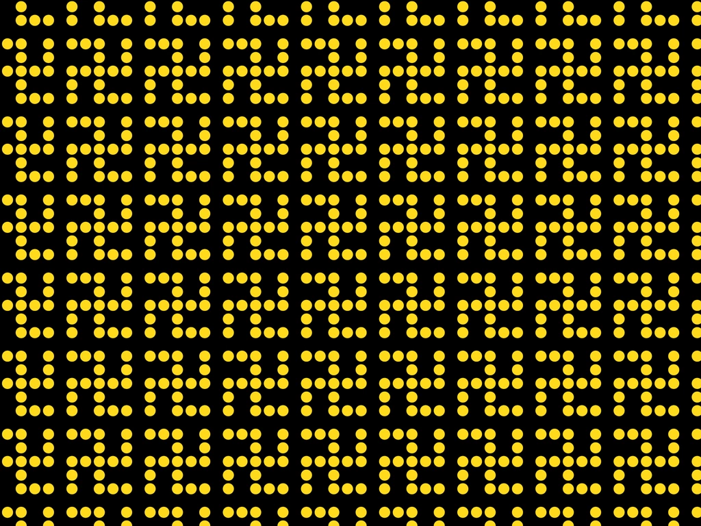 6種類のドットの卍柄背景のイラストとベクター | 金色と黒色