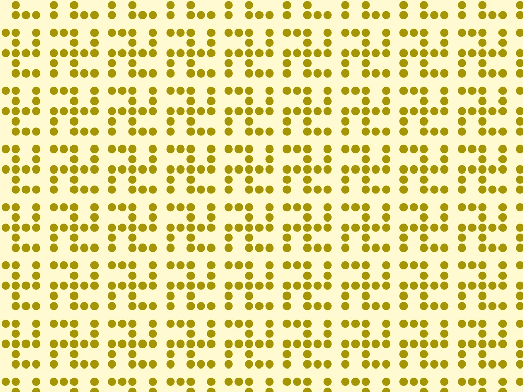 6種類のドットの卍柄背景のイラストとベクター | 黄色