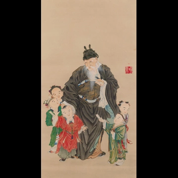 「郭子儀図」 河鍋暁斎