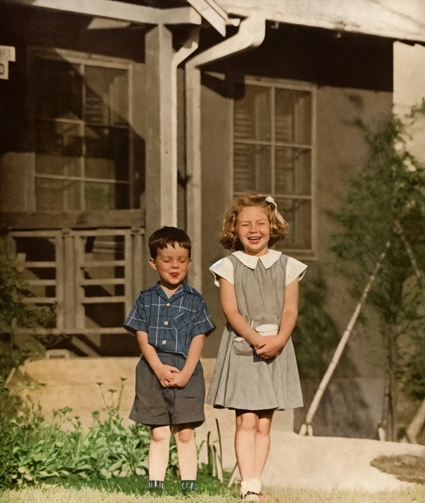 「子供」 早田雄二 | AIカラー化