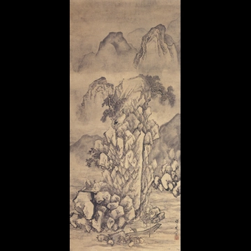 「扁舟探勝図」 河鍋暁斎