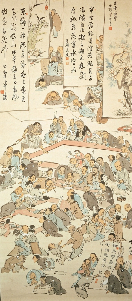 「書画展覧余興之図」 河鍋暁斎 （1881年） | 2