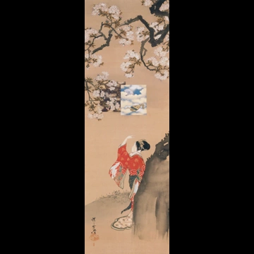 「見立七福神の内 花見弁天図」 河鍋暁斎