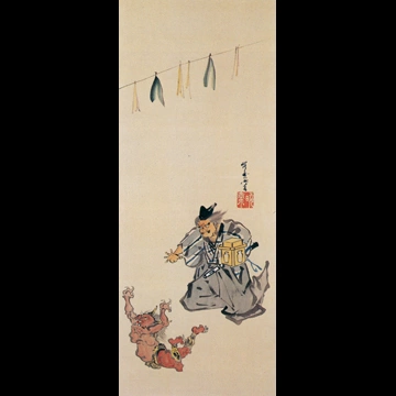 「風俗図屏風 1」 河鍋暁斎