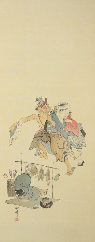 「風俗図屏風 3」 河鍋暁斎 | 2