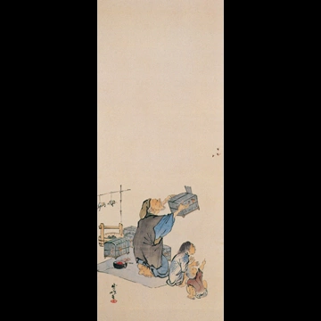 「風俗図屏風 4」 河鍋暁斎