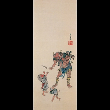 「風俗図屏風 6」 河鍋暁斎