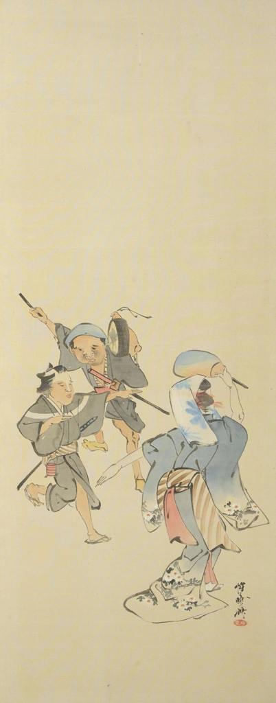 「風俗図屏風 7」 河鍋暁斎 | 2