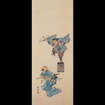 「風俗図屏風 8」 河鍋暁斎