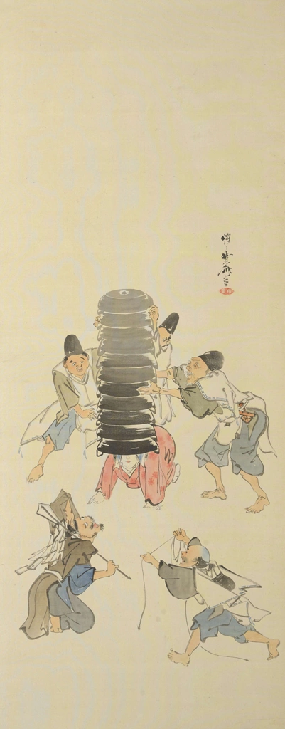 「風俗図屏風 9」 河鍋暁斎 | 2