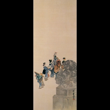 「風俗図屏風 11」 河鍋暁斎