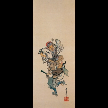 「風俗図屏風 12」 河鍋暁斎