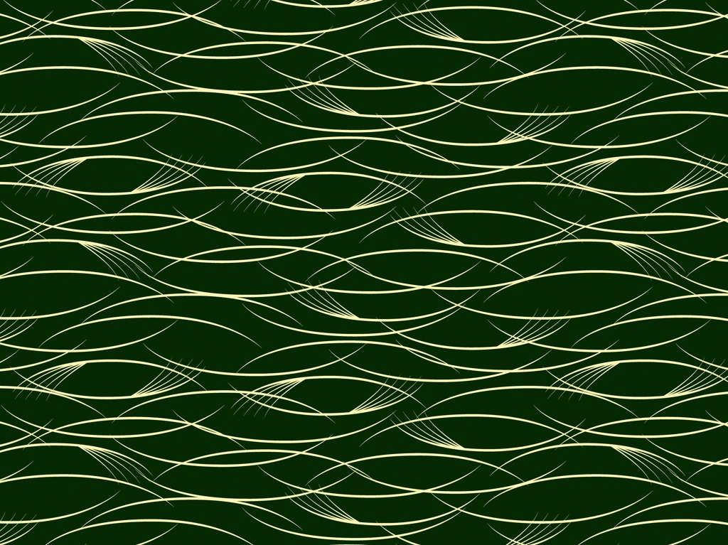 6種類のススキ模様の背景イラストとベクター | 緑色