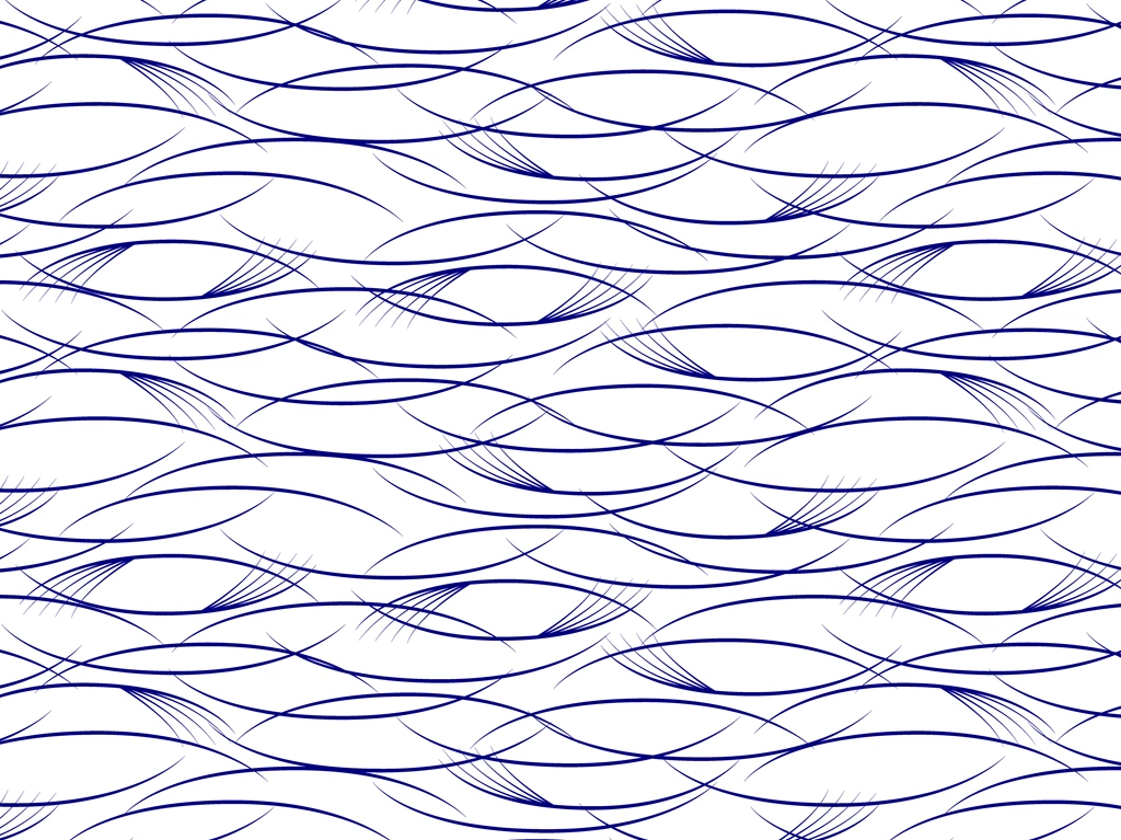 6種類のススキ模様の背景イラストとベクター | 青色と白色