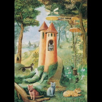 「猫の天国」 レメディオス・バロ （1955年）