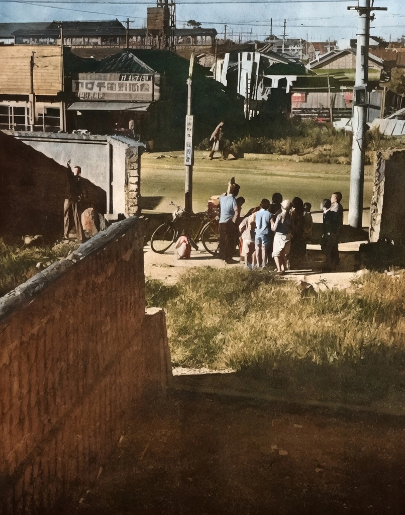 「街」 藤見幸男 | AIカラー化